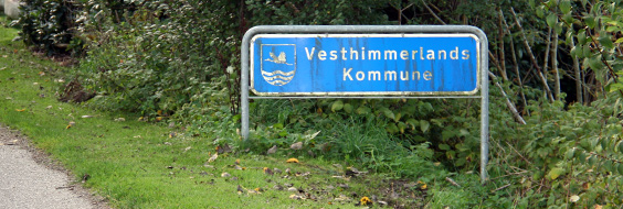 Vesthimmerlands Kommune - byskilt